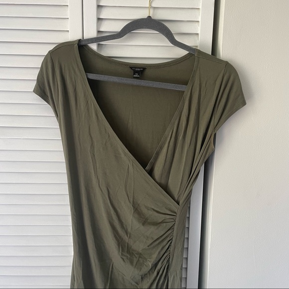 Ann Taylor Green Wrap Dress - Picture 2 of 7